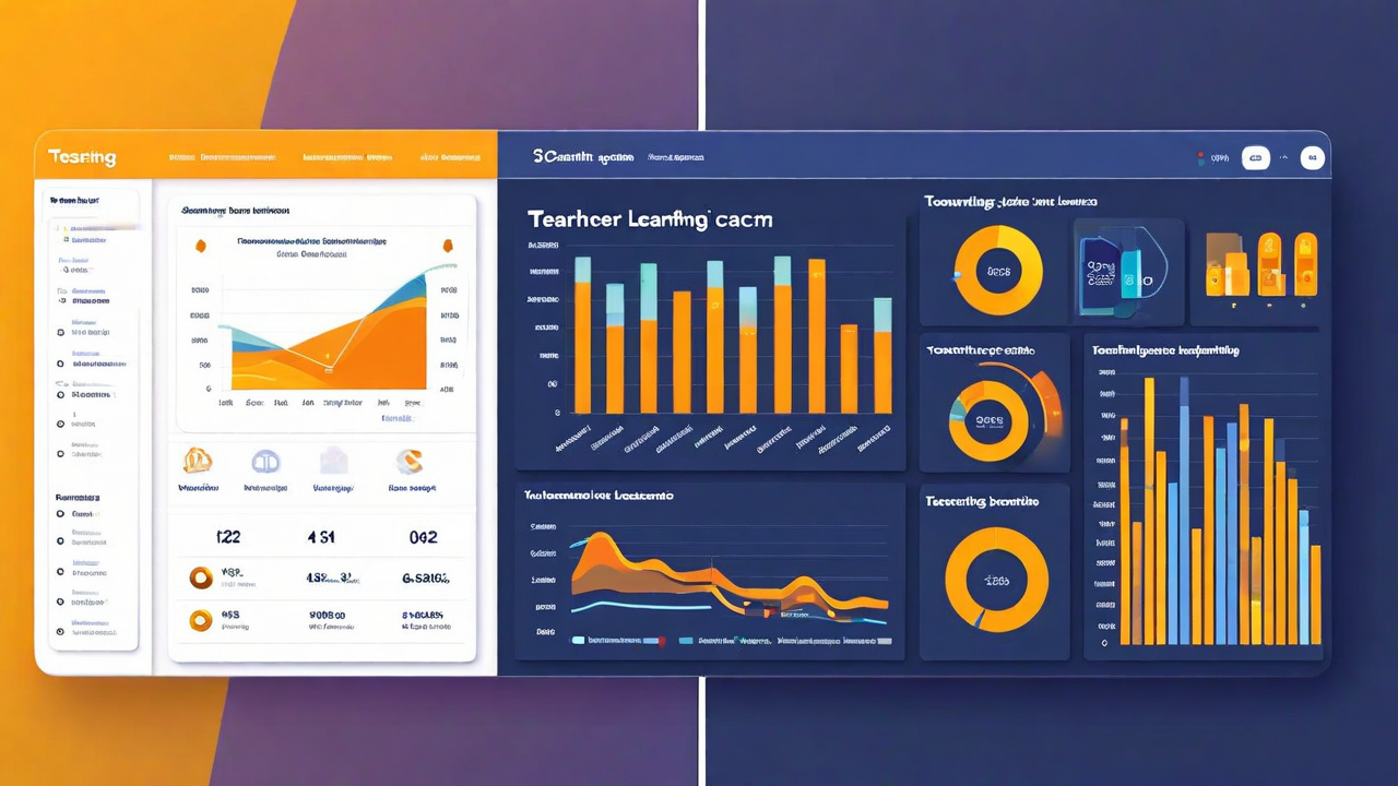 Blog article image — — split screen showing teacher view and student view of dashboard